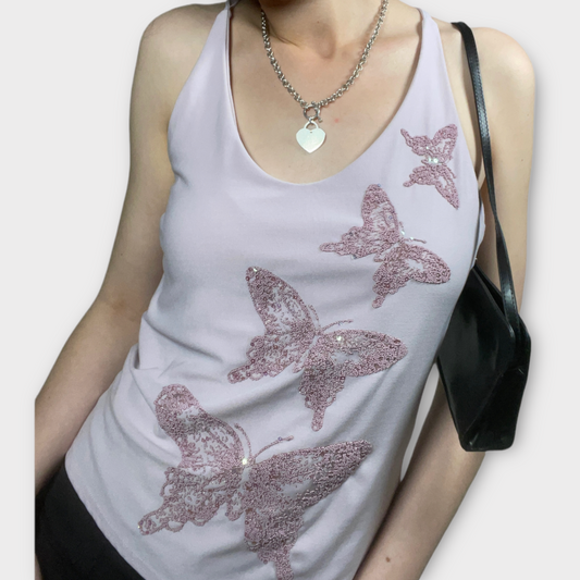 Vintage 2000‘s Butterfly with Crossed Back Detail (S)