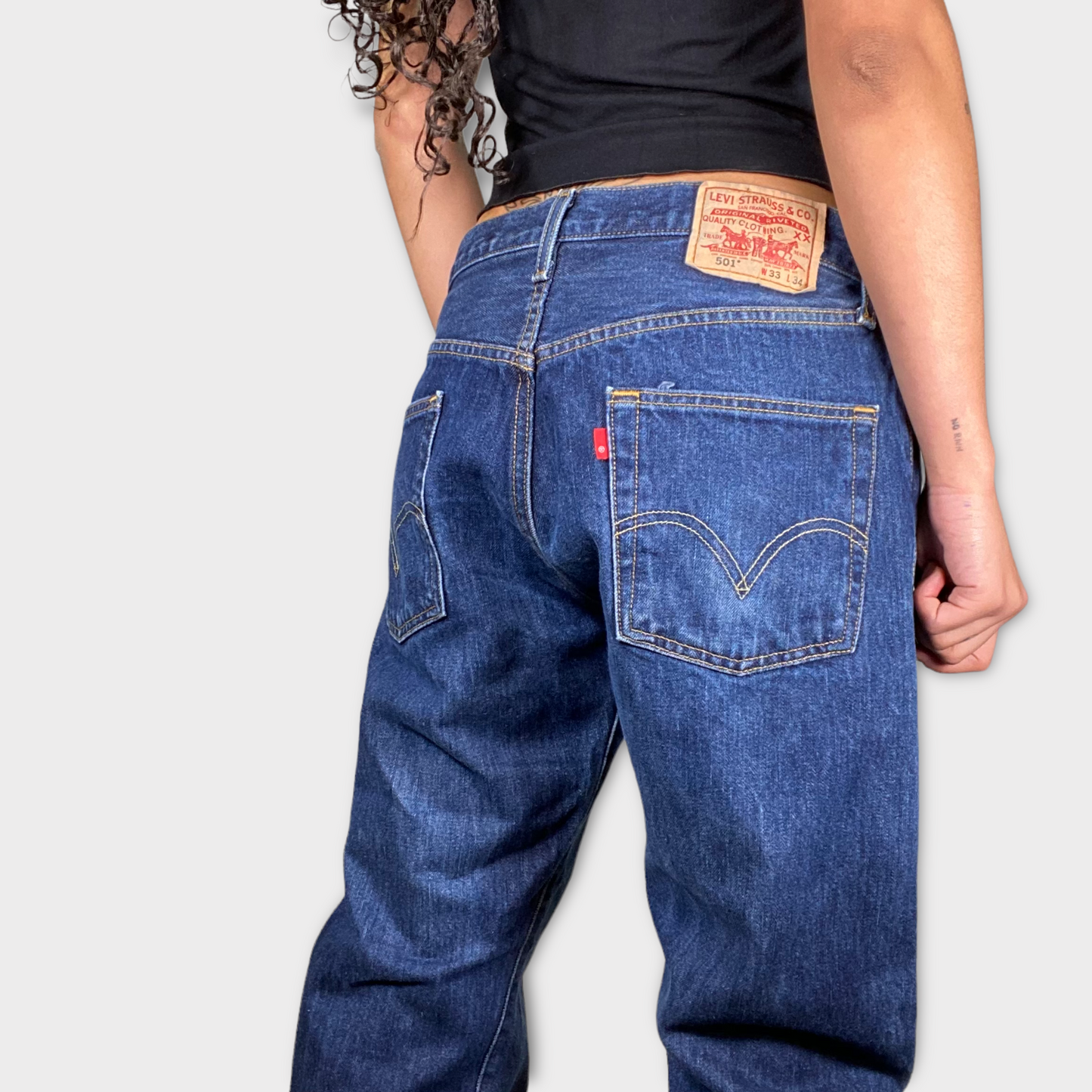 Vintage 90's Levi's Baggy Washed Out Denim Jeans