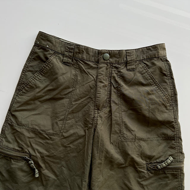 Vintage 90’s Low Waist Khaki Cargo Zip Off Pants (36 EU / 8 UK / 4 US)