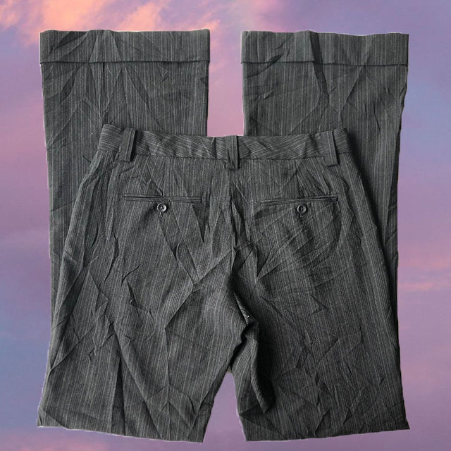 Vintage 90's Pin Stripe Low Waist Trousers (34 EU/UK 6)